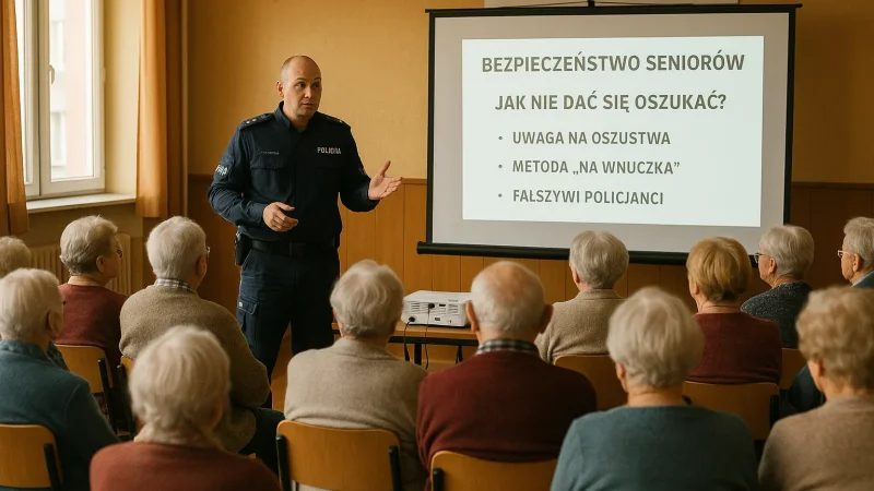 Spotkanie policji z seniorami o bezpieczeństwie