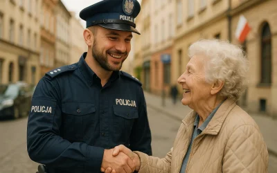 Policjant pomagający mieszkańcom - konkurs