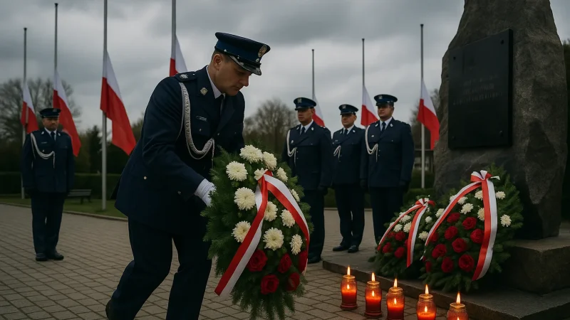 Uroczysta ceremonia ku pamięci poległych policjantów