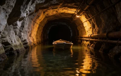 Sztolnia Czarnego Pstrąga w Tarnowskich Górach - podziemny rejs łodzią po zabytkowym kanale