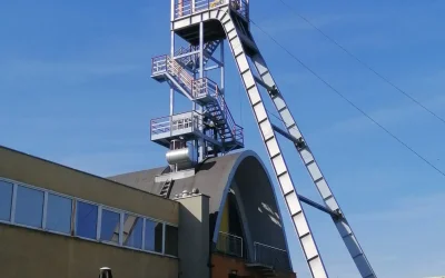 Wieża szybu Anioł w Zabytkowej Kopalni Srebra w Tarnowskich Górach