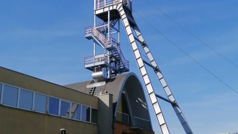 Wieża szybu Anioł w Zabytkowej Kopalni Srebra w Tarnowskich Górach