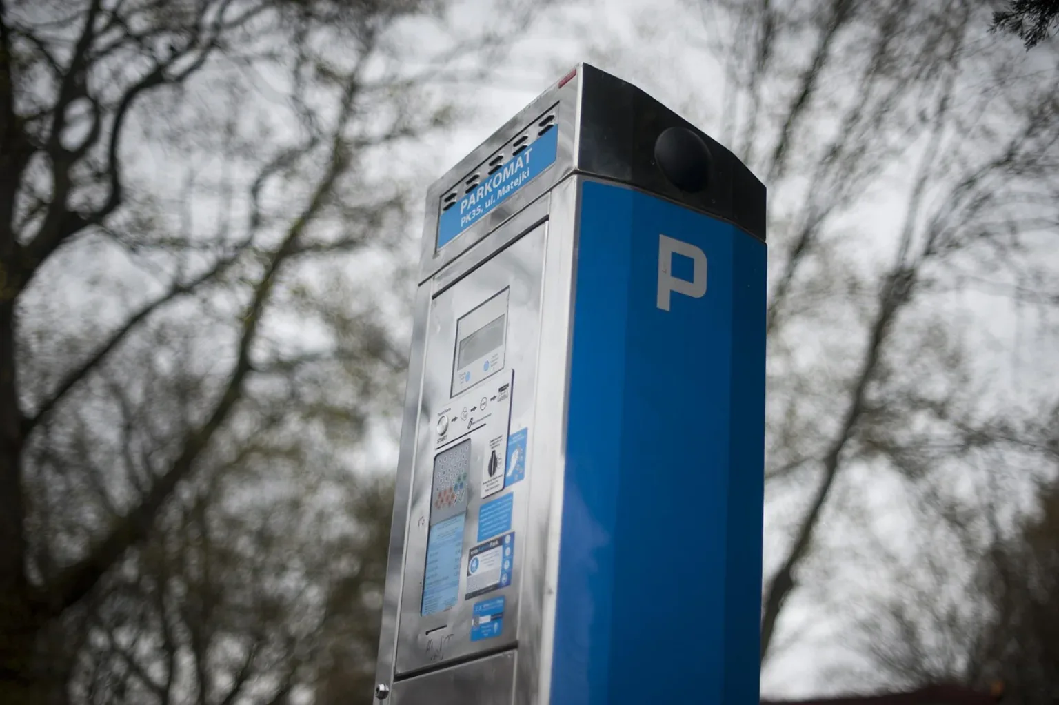 Parkomat w centrum Katowic