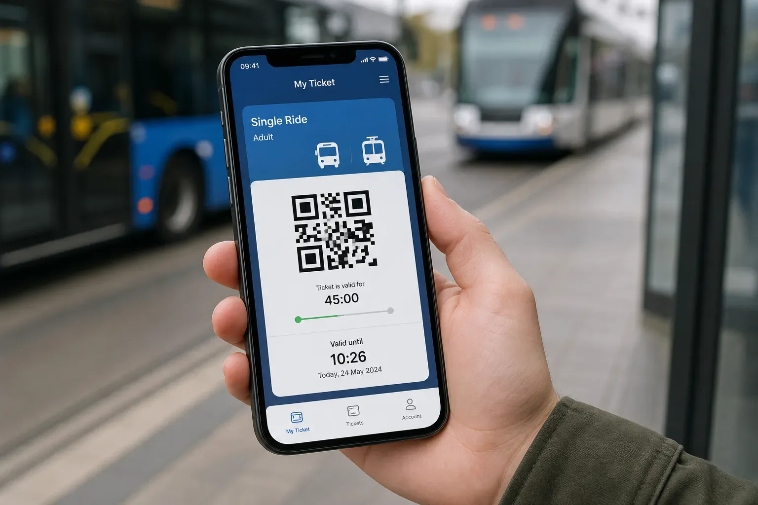 Aplikacja mobilna bilet komunikacja miejska smartfon