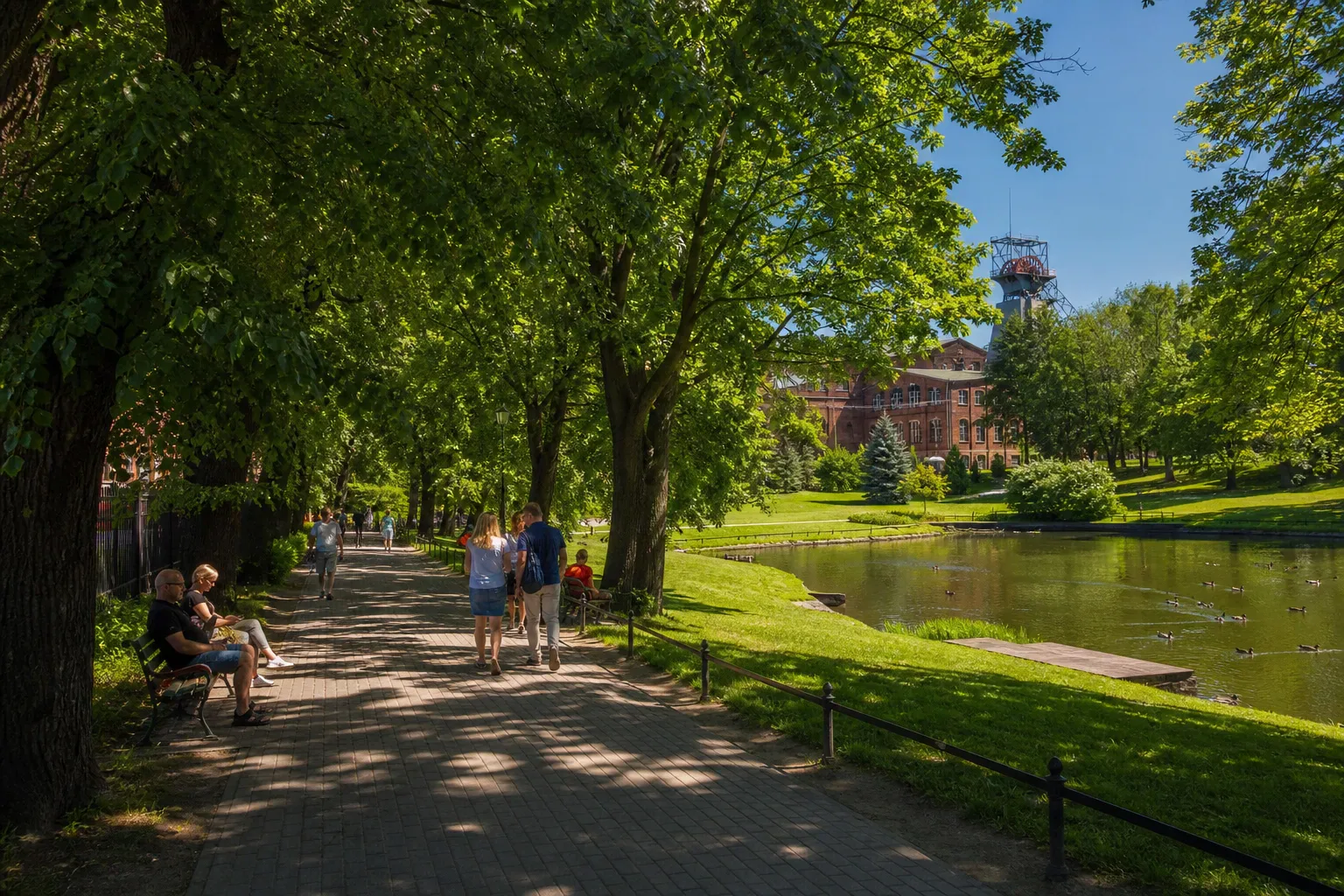 Park Hutniczy Zabrze rekreacja tereny zielone postindustrialny