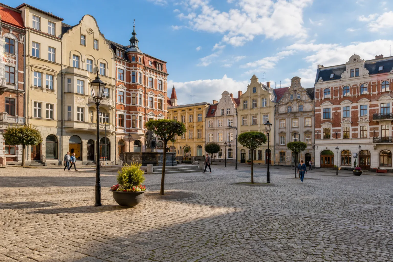 Bytom Rynek ratusz kamienice