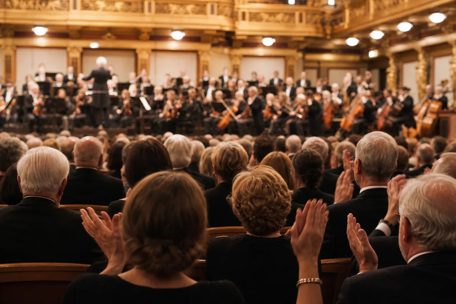 Publiczność na koncercie filharmonicznym widownia