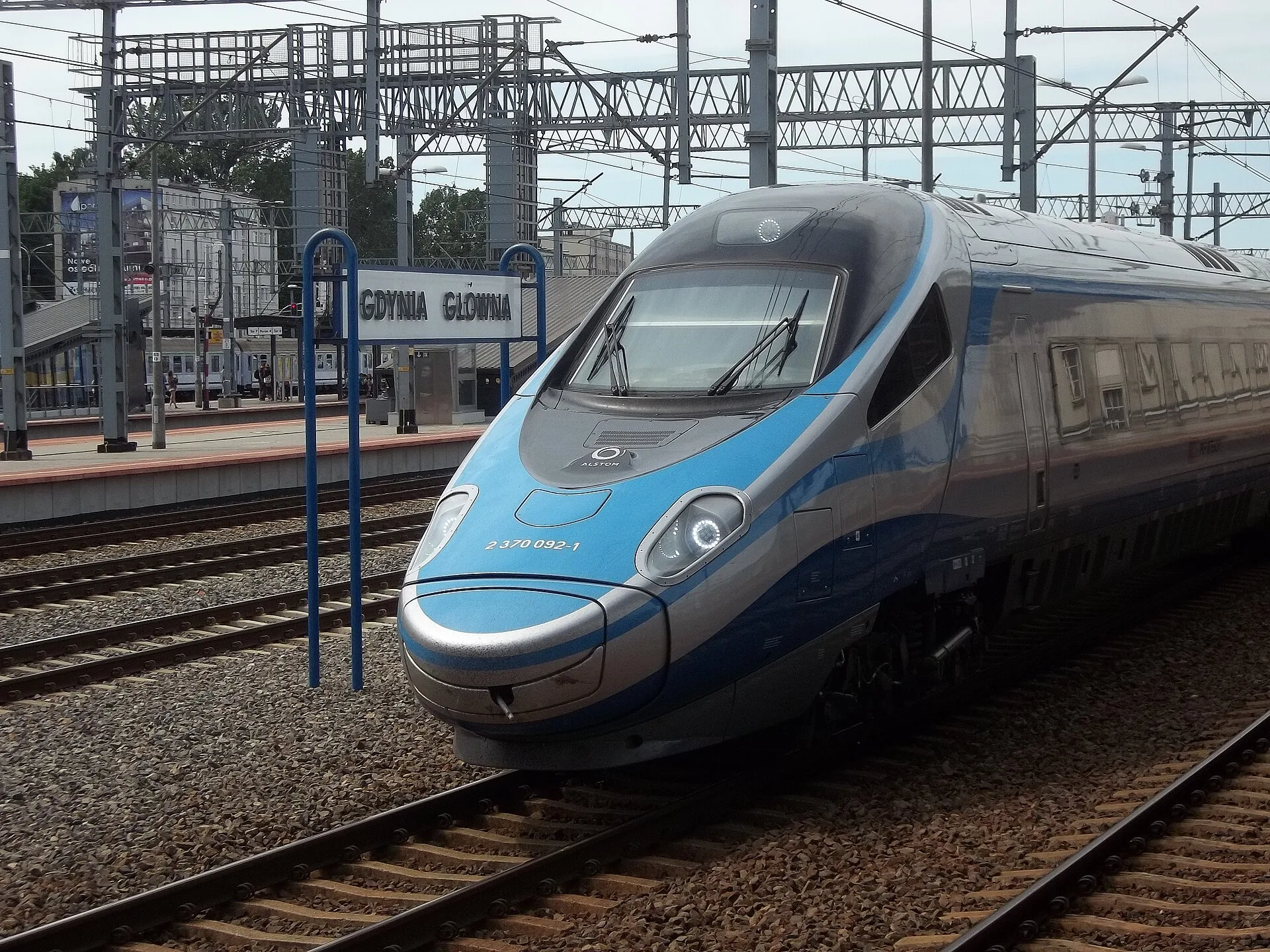 Pociąg PKP Intercity na Dworcu Katowice