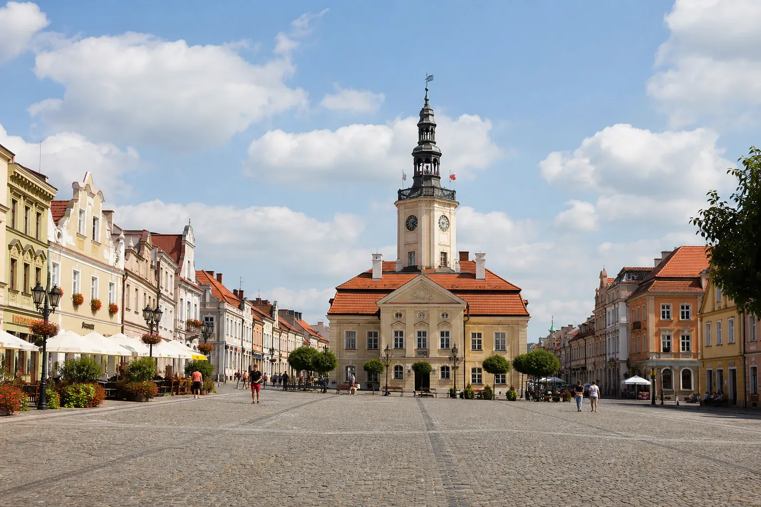 Pszczyna Rynek kamienice zabytkowe