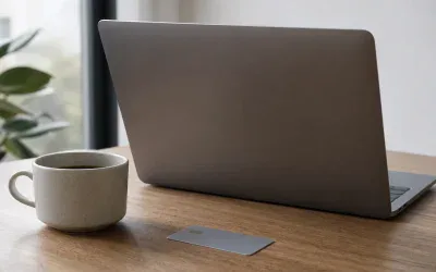 Laptop i karta płatnicza - zdjęcie ilustracyjne