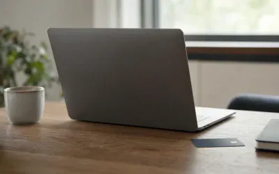 Laptop i karta płatnicza - zdjęcie ilustracyjne