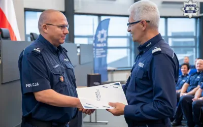 Gliwice: Policjant rzecznik dyscyplinarny z podium