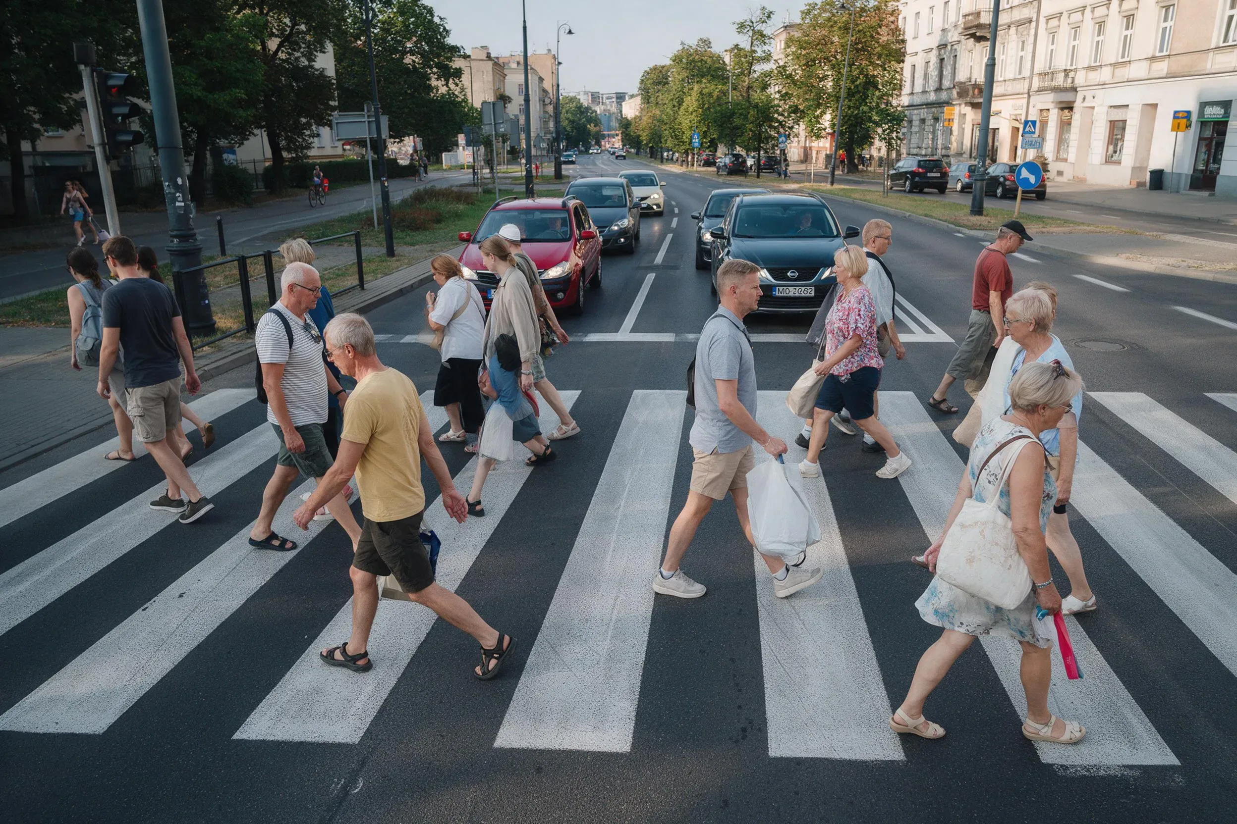 Przejście dla pieszych w mieście