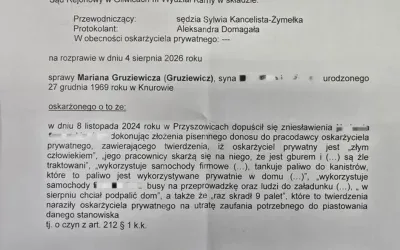 Wyrok za zniesławienie. Sąd w Gliwicach skazał Guziewicza.
