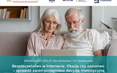 Webinarium UKNF: Jak seniorzy mogą uniknąć oszustw online